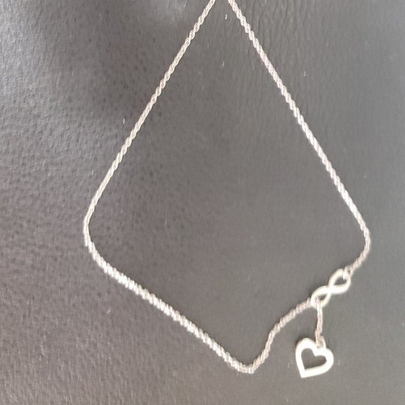 Annis Munn Forever Love Sterling Silver Necklace - Picture 5 of 6